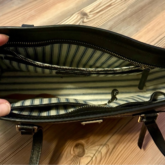 Dooney & Bourke Black Leather Tote - Picture 3 of 12